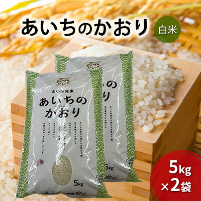 【ふるさと納税】JAあいち尾東 白米「あいちのかおり」5kg×2袋 【お米 白米 寿司米】