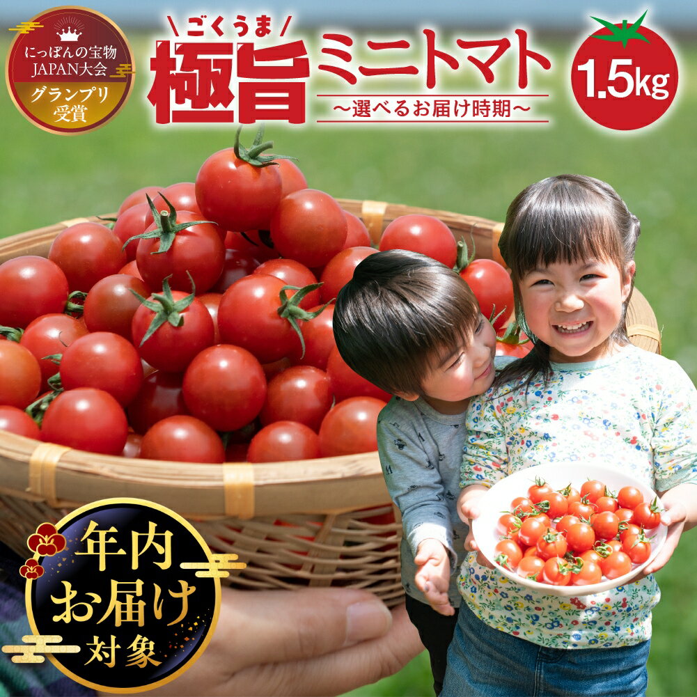 53位! 口コミ数「9件」評価「4.78」《年内にお届け》グランプリ受賞 極旨 ミニトマト 1.5kg だしの出るトマト 新鮮 完熟トマト 出汁推し実 フルーツトマト 季節限定 健康 トマト 濃厚 とまと 薄皮 入手困難 幻 プチ 先行予約 ･･･ 