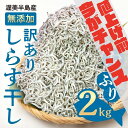 【ふるさと納税】《5月末金額改定》 無選別 しらす 2kg 訳あり 不揃い しらす干し ごはんのお供 『田原市産』 おつまみ 酒の肴 便利 家飲み しらす丼 グルメ 食品 田原市 魚 海鮮 シラス 白子 送料無料 産地直送