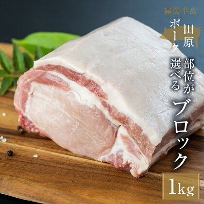 《部位選べる》国産 豚肉 ブロック 1kg ロース バラ 肩ロース 田原ポーク 発送時期が選べる 塊肉 チャーシュー 贈り物 ギフト お取り寄せ お取り寄せグルメ 食品 送料無料 産地直送 冷凍 Gファーム 10,000円 1万円