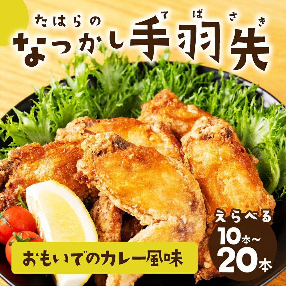 たはらのなつかし手羽先 カレー風味 10本 / 20本 手羽先 カレー 味 手羽 おかず ご飯 のお供 おやつ おつまみ 揚げ物 グリル スパイス 田原市 渥美半島 松井産業