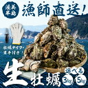 【ふるさと納税】【先行予約】殻付き 生牡蠣 選べる 3kg / 5kg 加熱用 軍手・牡蠣ナイフ付 牡蠣 カキ かき 生 殻付牡蠣 フライ 鍋 バーベキュー B...