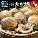 【ふるさと納税】天然大アサリ10枚 約1kg 特製だし醤油...