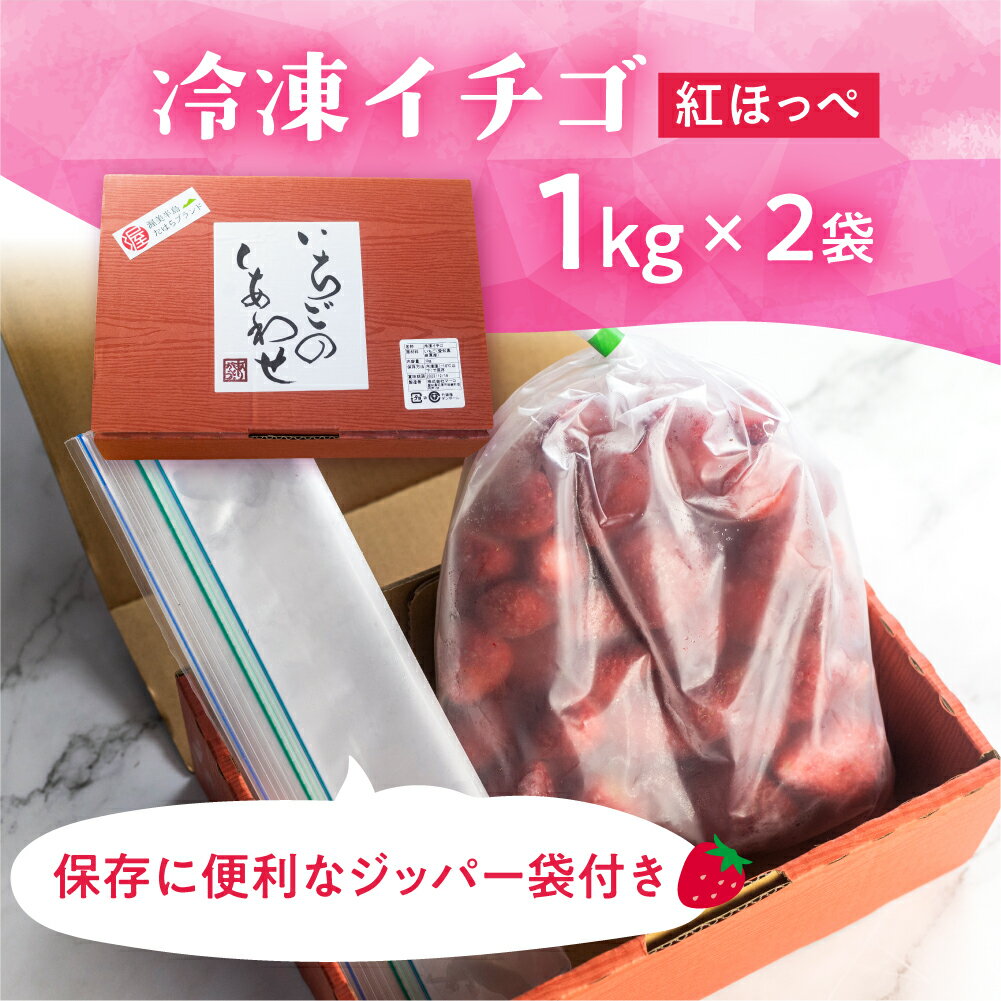 【ふるさと納税】先行予約 訳あり フローズン いちご 2kg (1kg × 2袋) 紅ほっぺ 大粒 2024年3月以降順次発送【愛知県・田原産】冷凍いちご イチゴ 苺 果物 (規格外 不揃い 傷) くだもの フルーツ 加工用 冷凍フルーツ 国産 産地直送 激甘 苺 10000円 人気 1万円