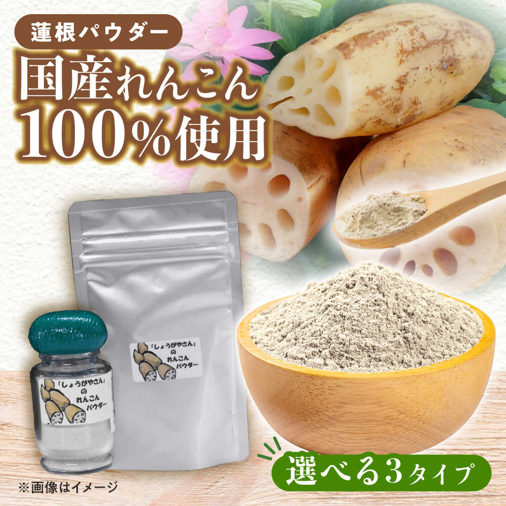 ＼選べる内容量/ れんこんパウダー セット レンコン 調味料 野菜 愛西市 / しょうがやさん [配達不可:離島][AEAO010]