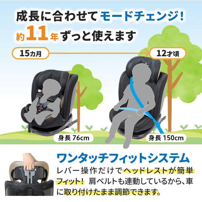 【ふるさと納税】チャイルドシート フィーカ エボルブ R129 ジュニアシート ISOFIX i-Size 愛西市/ナカバヤシ株式会社【リーマン】 【配送不可：沖縄・離島】[AEAQ001]