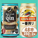 【ふるさと納税】【キリン一番搾り】&【愛知クラフトジンソーダ】350ml 48本(各24本) 酒〈ビール・ジン〉【1533189】