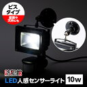 【ふるさと納税】LED人感センサーライト10w(ビスタイプ)【1224012】