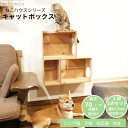 【ふるさと納税】床置きタワー・壁付けキャットウォークで使えるキャットボックス 2段3点セット(左上がり)【1563384】