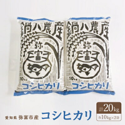 【ふるさと納税】愛知産弥富市産コシヒカリ10kg　2袋【12