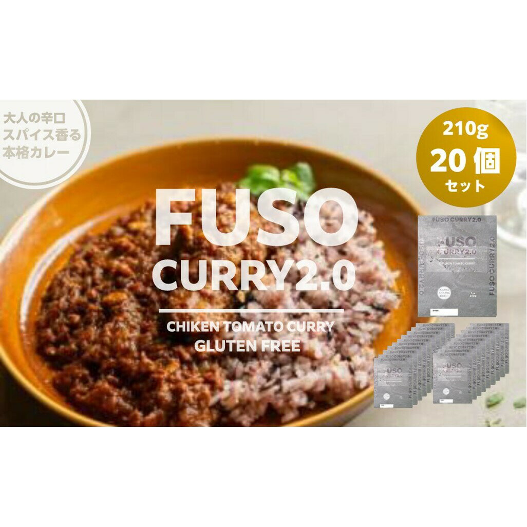 【ふるさと納税】FUSO CURRY 2.0 20個セット グルテンフリー 保存料・着色料・香料不使用 惣菜 レトルト カレー 鶏肉 常温 扶桑町 愛知県