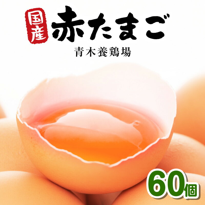 乐天商城 - 【ふるさと納税】国産　赤卵　60個入 ／ 赤たまご 赤玉子 卵 たまご タマゴ 玉子 鶏卵 産みたて 新鮮 こだわり 上質 濃厚 卵焼き 卵かけご飯 国産 阿久比町産 送料無料 愛知県 AB002