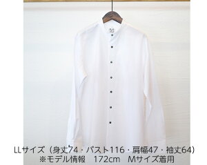 【ふるさと納税】No.059 WATAKUMI　白シャツ　STAND（LL） ／ 知多木綿 スタンド...