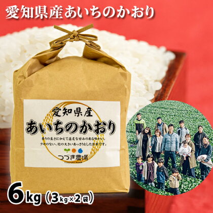 No.168 愛知県産あいちのかおり　6kg／ お米 白米 精米 大粒 ごはん 送料無料 愛知県