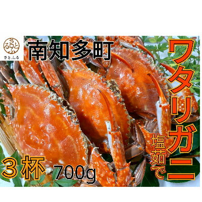 【ふるさと納税】 ワタリガニ 700g 3杯 冷凍 ボイルワタリガニ 渡り蟹 海鮮 新鮮 魚介 海の幸 海産物 シーフード カニ 蟹 人気 おすすめ 愛知県 南...