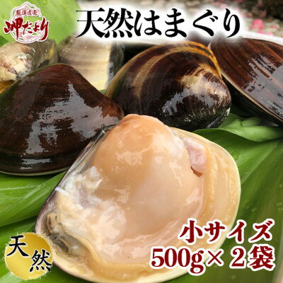 岬だよりの【大変希少な】天然はまぐり 小サイズ 500g×2袋【配送不可地域：離島】【1352469】