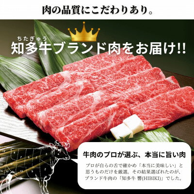 【ふるさと納税】高級知多牛響900g赤身霜降りスライス(すき焼き、焼肉に)ブランド牛肉のプロ厳選・CAS冷凍・訳あり【配送不可地域：離島】【1414019】