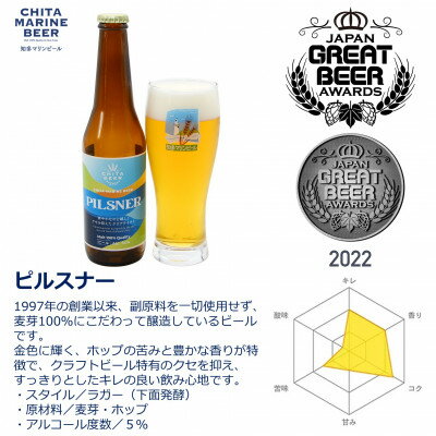 【ふるさと納税】知多マリンビール 6本セット (ピルスナー・セッションIPA 各3本) クラフトビール【配送不可地域：離島】【1431275】