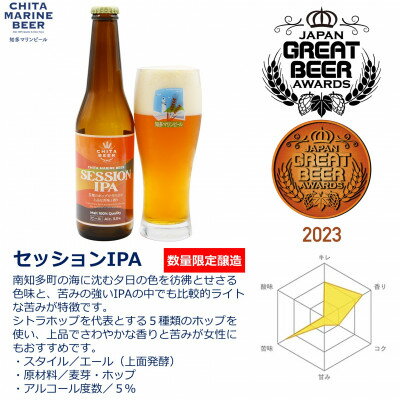 【ふるさと納税】知多マリンビール (セッションIPA) 4本 クラフトビール インディアン・ペール・エール【配送不可地域：離島】【1431286】