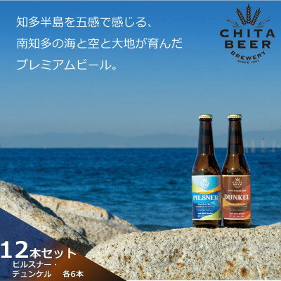 知多マリンビール 12本セット (ピルスナー・デュンケル 各6本) クラフトビール【配送不可地域：離島】【1440962】