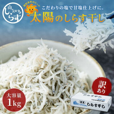 【ふるさと納税】「太陽のしらす干し」 訳あり しらす干し 1kg 愛知県産 箱入　冷凍【配送不可地域：離島】【1467631】