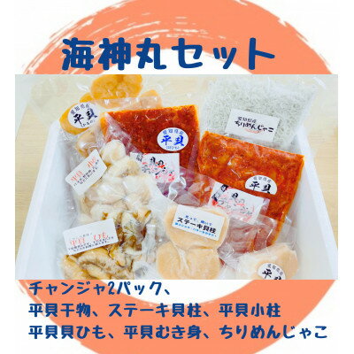 【ふるさと納税】 海神丸 セット 8種 平貝 ( チャンジャ × 2 ・ ステーキ 貝柱 ・干物 ・ 小柱 ・ 貝ひも ・ むき身 ) ・ ちりめん じゃこ 海...