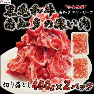 [数量限定]牛肉 切り落とし 400g×2P 800g (4人前) 南知多マザービーフ 経産牛[配送不可地域:離島]