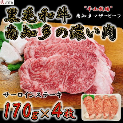 \旨味成分濃縮!/ 数量限定 国産 牛肉 サーロインステーキ 680g ( 170g × 4枚 ) 平山牛 冷凍 ふるさと納税 ステーキ ふるさと納税 牛 ステーキ ふるさと納税 牛肉 ステーキ サーロイン ふるさと納税 黒毛和牛 愛知県 南知多町 [配送不可地域:離島]