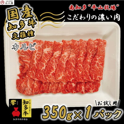 【ふるさと納税】牛肉 焼肉用 カルビ 350g (2人前) 知多牛 響【配送不可地域：離島】【1474195】