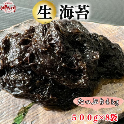 岬だよりの【数量限定】生海苔(冷凍)500g×8袋(4kg)【配送不可地域：離島】【1483906】