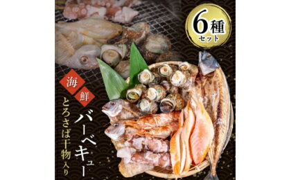 ＜販売実績年間100万枚＞魚太郎名物 自家製 とろさば干物入り 海鮮バーベキュー 6種セット