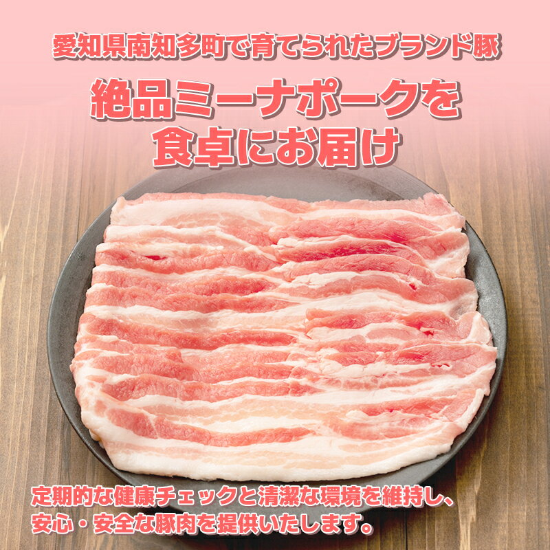 【ふるさと納税】 豚こま 900g (450g×2パック) 冷凍 国産 ブランド豚 ミーナポーク 豚丼 炒め物 肉じゃが 煮物 家庭用 贈答用 プレゼント 愛知県 南知多町