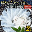 【ふるさと納税】 【11月〜発送】 とらふぐ 刺身 皮湯引き セット 2人前 計180g 特製 ポン酢 薬味 付き 贅沢 冷凍 国産 新鮮 てっさ盛 ふぐ刺し ふぐ皮 愛知県 南知多町