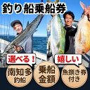 【ふるさと納税】 選べる 釣り船乗船券・魚捌き券付 (10,000~100,000円分) 愛知県 南知多町 岬だより ルアー乗合 大物乗合 中物乗合 仕立船 レ...