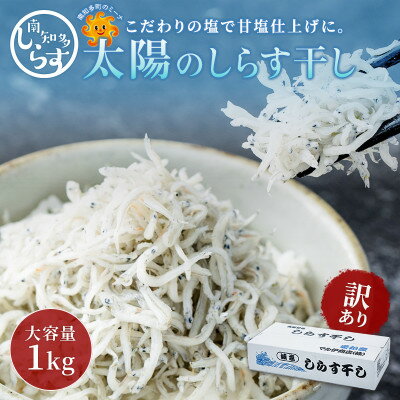 【ふるさと納税】「太陽のしらす干し」 訳あり しらす干し 1kg(1,000gx1) 愛知県産【配送不可地域：離島】【1316879】