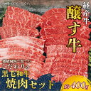 【ふるさと納税】 先行予約 12月~ 黒毛和牛 焼肉セット 約400g 冷凍 上カルビ バラカルビ 赤身カルビ 経産牛 牛肉 焼肉 肉 カルビ 牛 ご飯のおとも...
