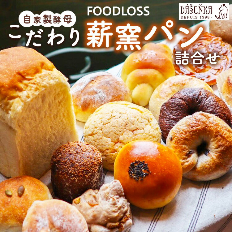 【ふるさと納税】【フードロス対策】自家製酵母の薪窯パンこだわりパンの詰め合わせセット | 自家製酵母 薪窯パン ダーシェンカ ロスパン パンセット パン セット...