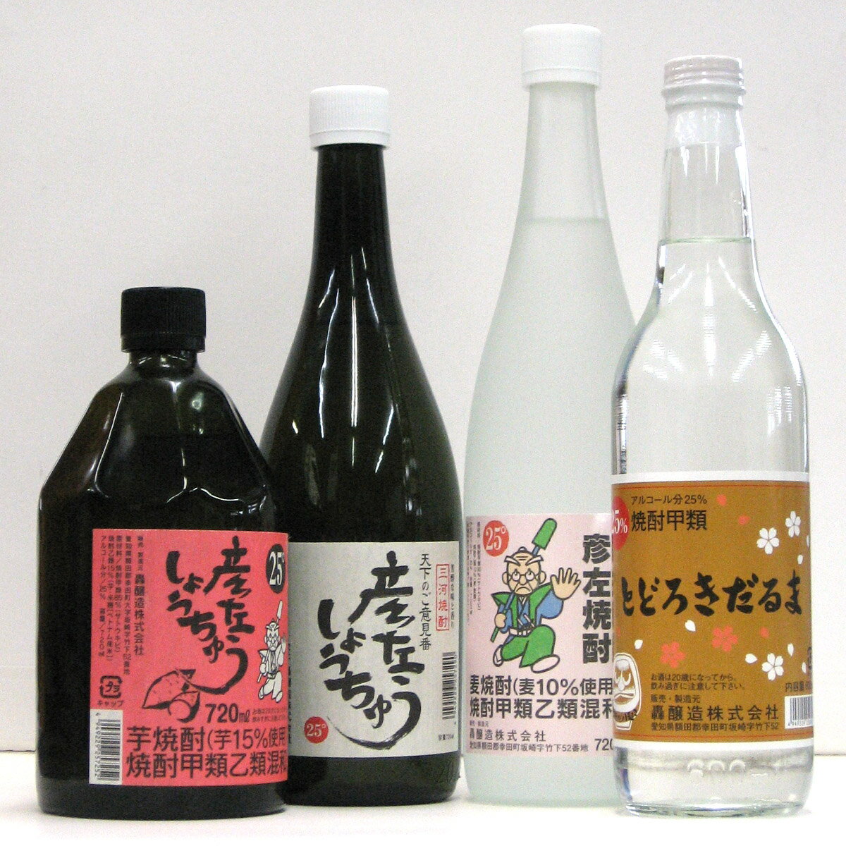 6位! 口コミ数「0件」評価「0」焼酎 「彦左しょうちゅう飲み比べセット」 4本セット ( とどろきだるま ・ 彦左 ・ 麦入彦左 ・ 芋入彦左) 米焼酎 芋焼酎 お酒 酒 ･･･ 