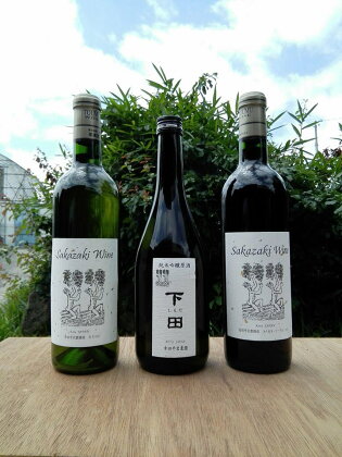 幸田町産原料 純米吟醸原酒とワイン(赤・白)の3本セット ワイン お酒 酒 ワイン セット 赤ワイン 白ワイン 送料無料