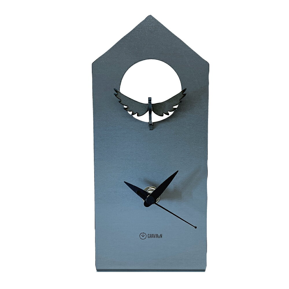 23位! 口コミ数「0件」評価「0」GRAVIRoN Bird Clock 置き時計 ハト 酸洗鉄 時計 置時計 アナログ おしゃれ インテリア 小型 卓上 雑貨 アンティーク･･･ 