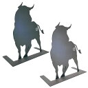 【ふるさと納税】<選べる素材>GRAVIRoN BULL(アクセサリースタンド) 黒皮鉄・酸洗鉄 840g H275mm×W300mm×D120mm ファッショ...