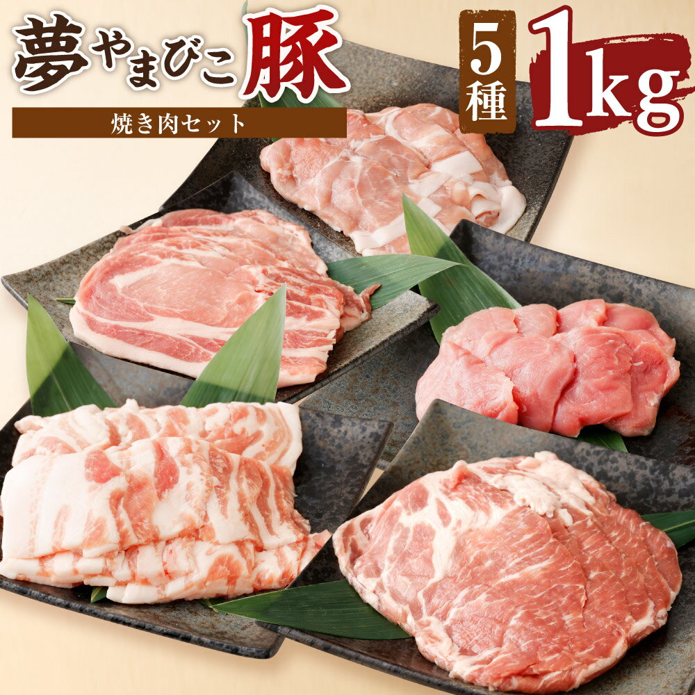 41位! 口コミ数「2件」評価「4.5」夢やまびこ豚 焼肉セット 1.0kg 合計1kg 5種類 (ロース・肩ロース・バラ・ヒレ・小間切れ) 豚肉 肉 詰め合わせ セット 焼肉用 ･･･ 