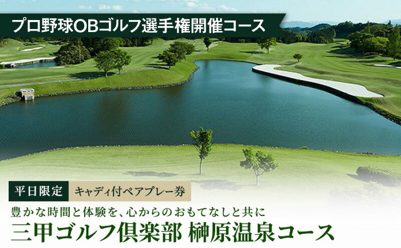 【ふるさと納税】平日限定 キャディ付ペアプレー券 [ ゴルフ利用券 プレー券 チケット 関西 三重 ] ゴルフ場利用権