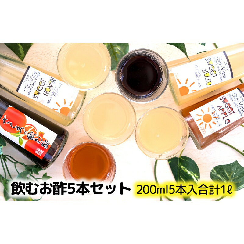 飲む酢5本セット [ 津市 ]