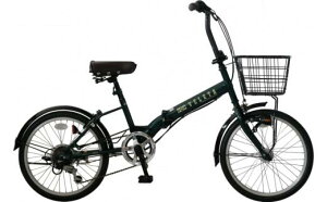 【ふるさと納税】パンクしない折り畳み自転車20インチ6段変速　ブリティッシュグリーン