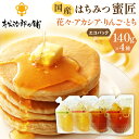 【ふるさと納税】国産純粋蜂蜜「蜜匠」食べ比べセット 各140g (計560g) 国産 松治郎の鋪 老舗 非加熱 アカシア アカシヤ とち密 りんご蜜 花々 れん...