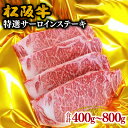 【ふるさと納税】松阪牛特選サーロインステーキ 計400g～800g 松阪牛 松坂牛 牛肉 ブランド牛 高級 和牛 日本三大和牛 国産 霜降り 赤身 赤身肉 サーロイン ステーキ肉 ロースステーキ キャンプ アウトドア BBQ バーベキュー 冷凍