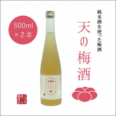 純米酒で仕込んだ「天の梅酒」 500ML瓶 2本