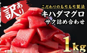 【ふるさと納税】CH-58 【訳あり】尾鷲もちもちキハダマグロ 　大満足1kg