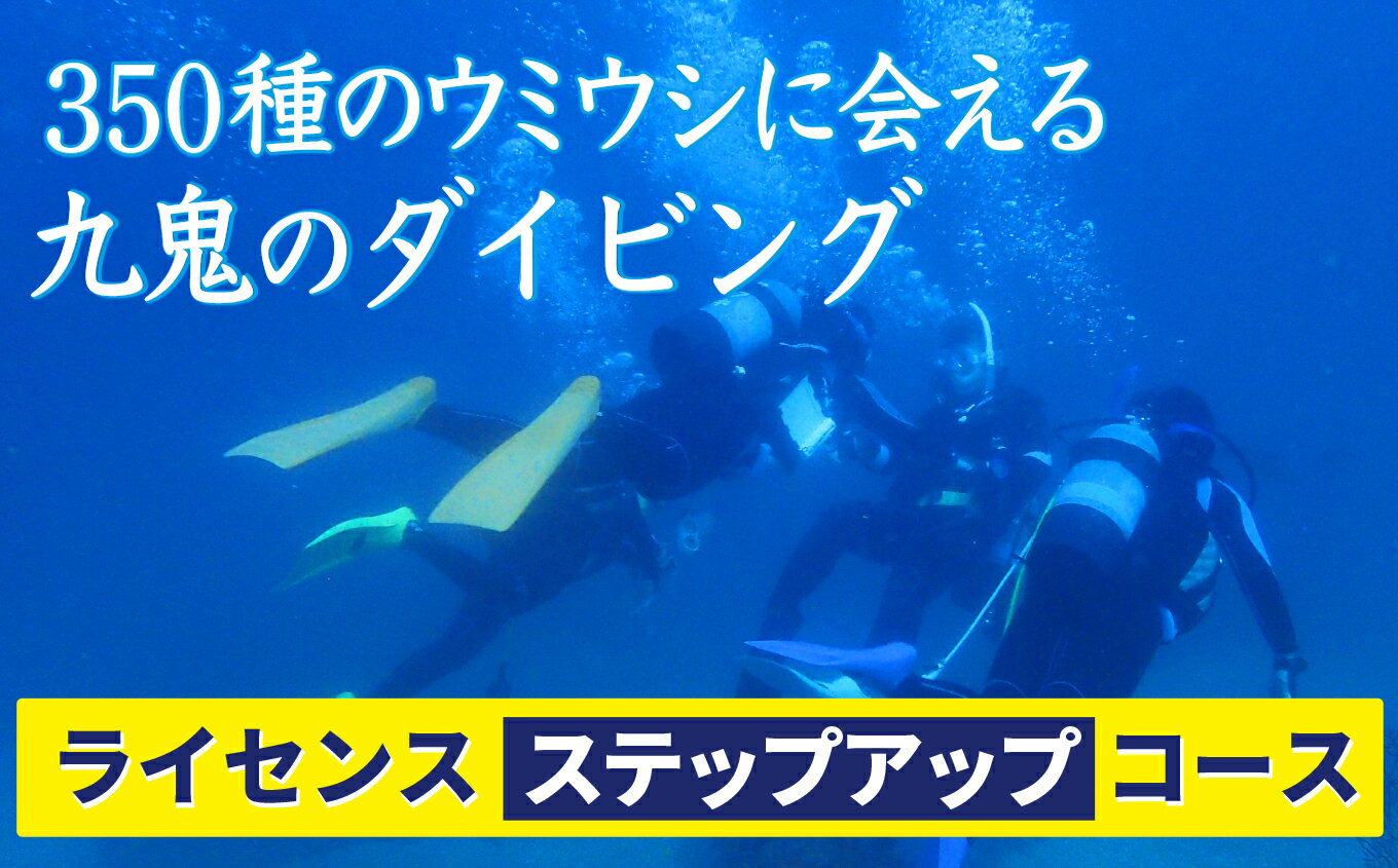 【ふるさと納税】350種の美しい ウミウシ が魅力 【 ライセンス ステップアップコース】 オールシーズン 海 ツアー マリンスポーツ 三重県 尾鷲市 九鬼 　DI-10